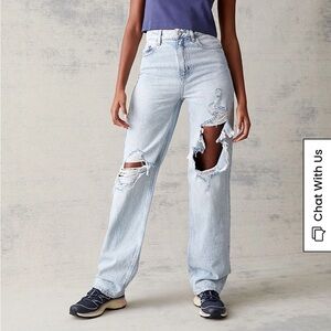 PacSun Blue Distressed 90’s Boyfriend Jeans